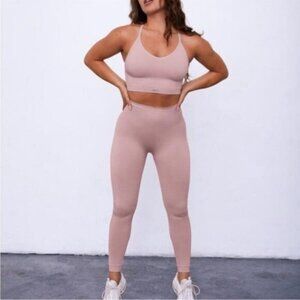 Set Active Sculptflex Legging In Dusty Pink Womens Activewear Size Small